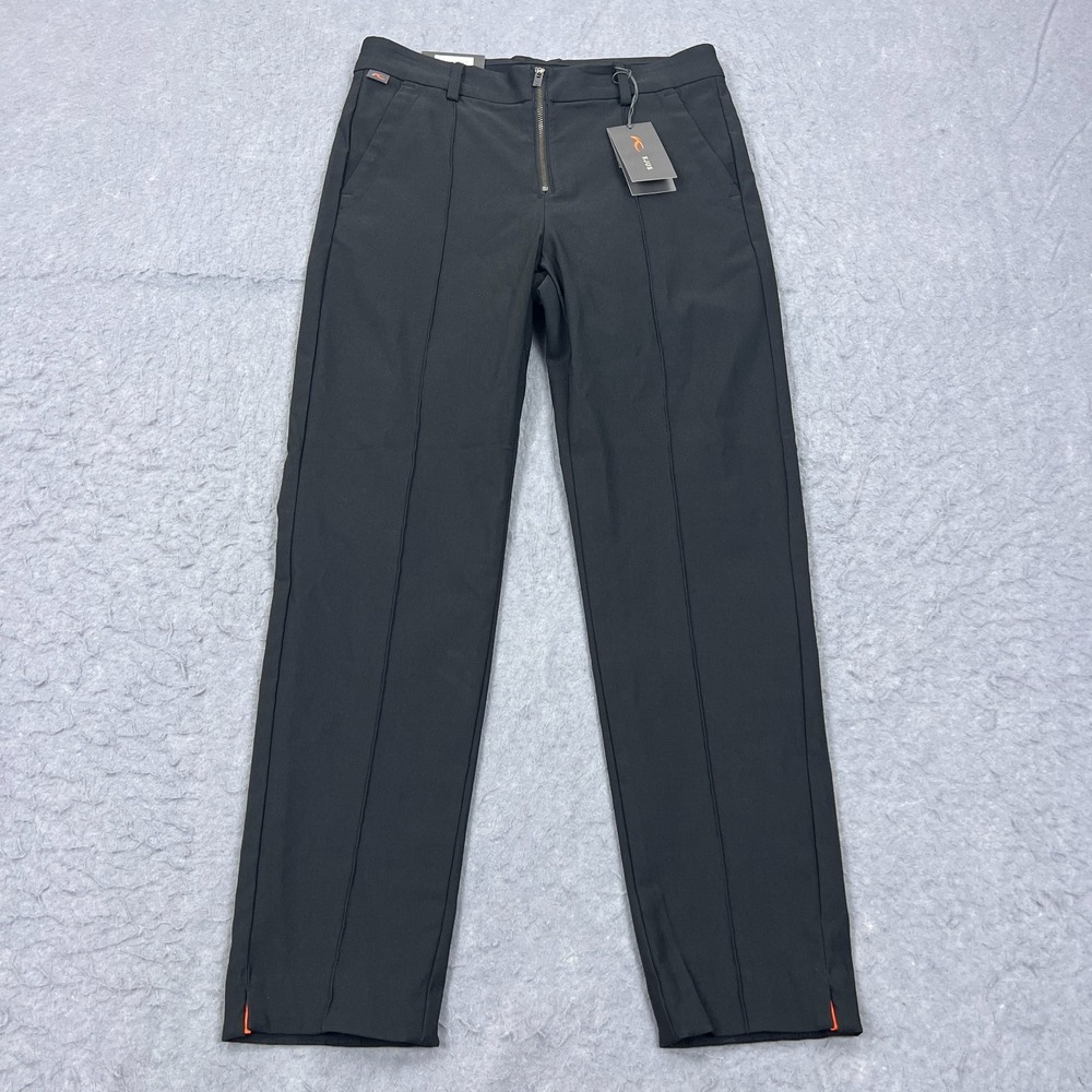 KJUS Ikala 7/8 Pants Women's Medium 38 Black‎ High Waist Stretch Golf Slim Fit